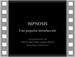 Hipnosis - una pequeña introducción